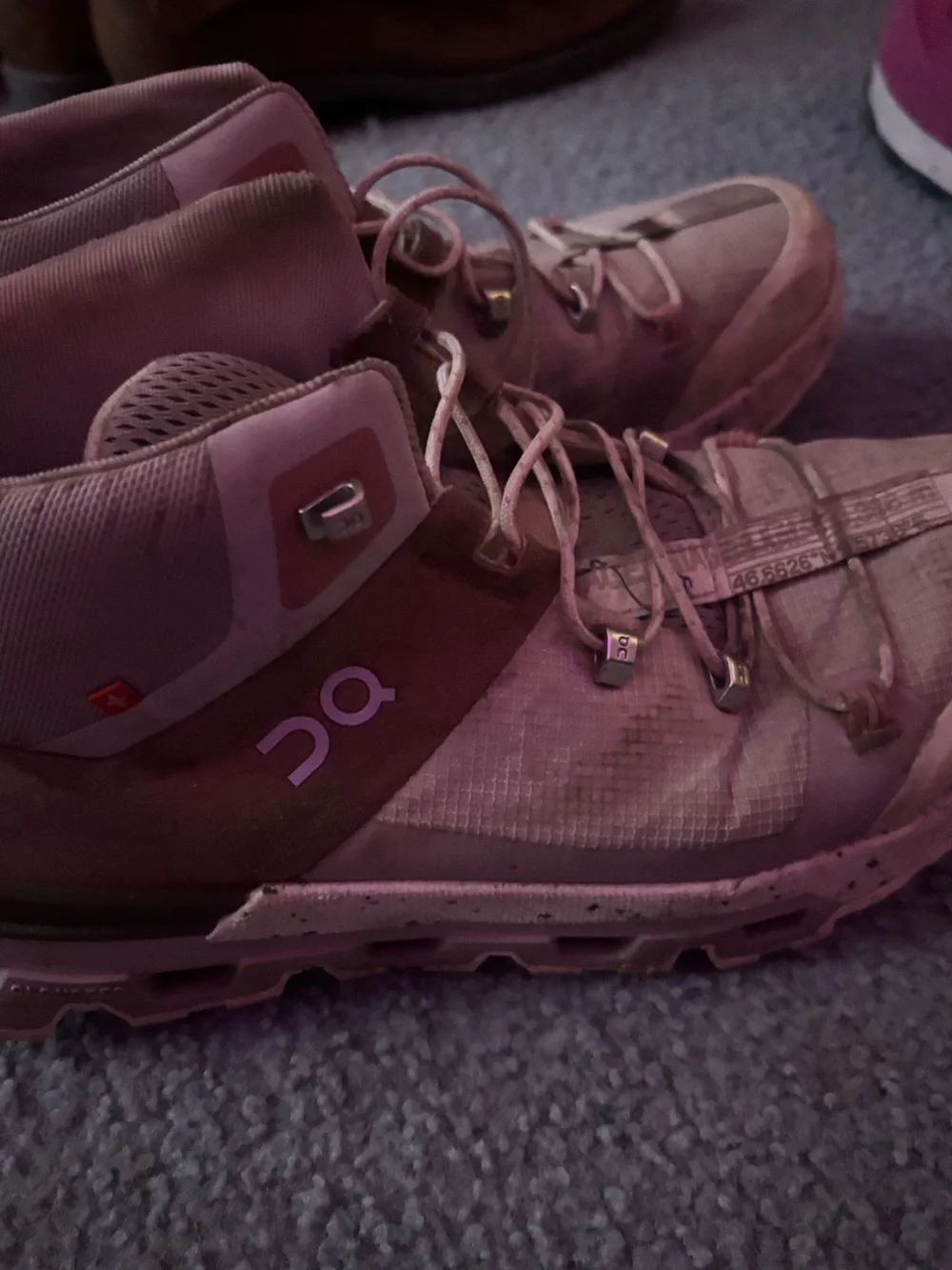 Women's Dusty Pink Trail Sneakers